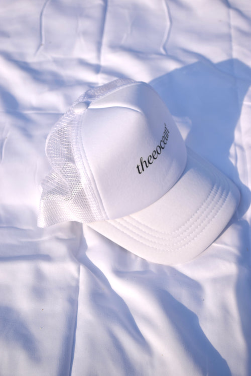 WHITE”THEEOCEAN” CAP