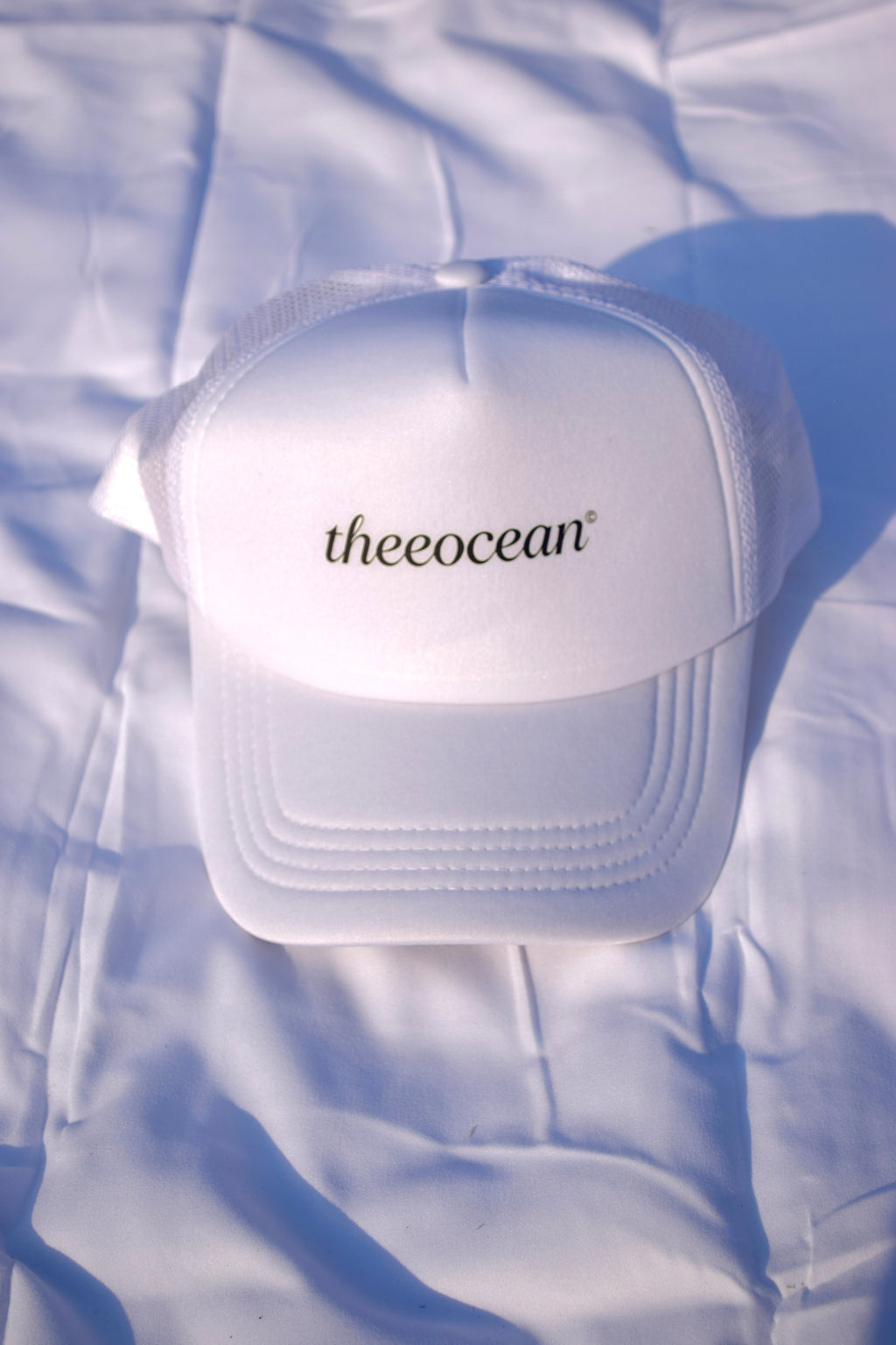 WHITE”THEEOCEAN” CAP